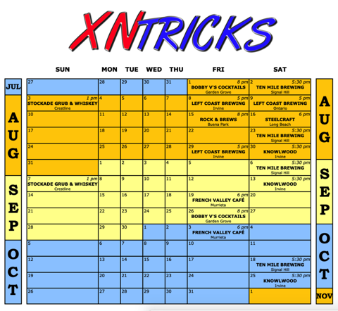 XNTricks Calendar August 2025 rev 2