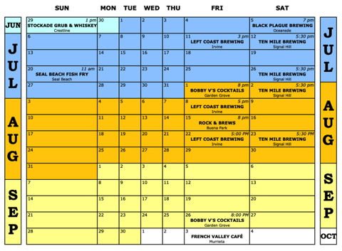 XNTricks Calendar July 2025